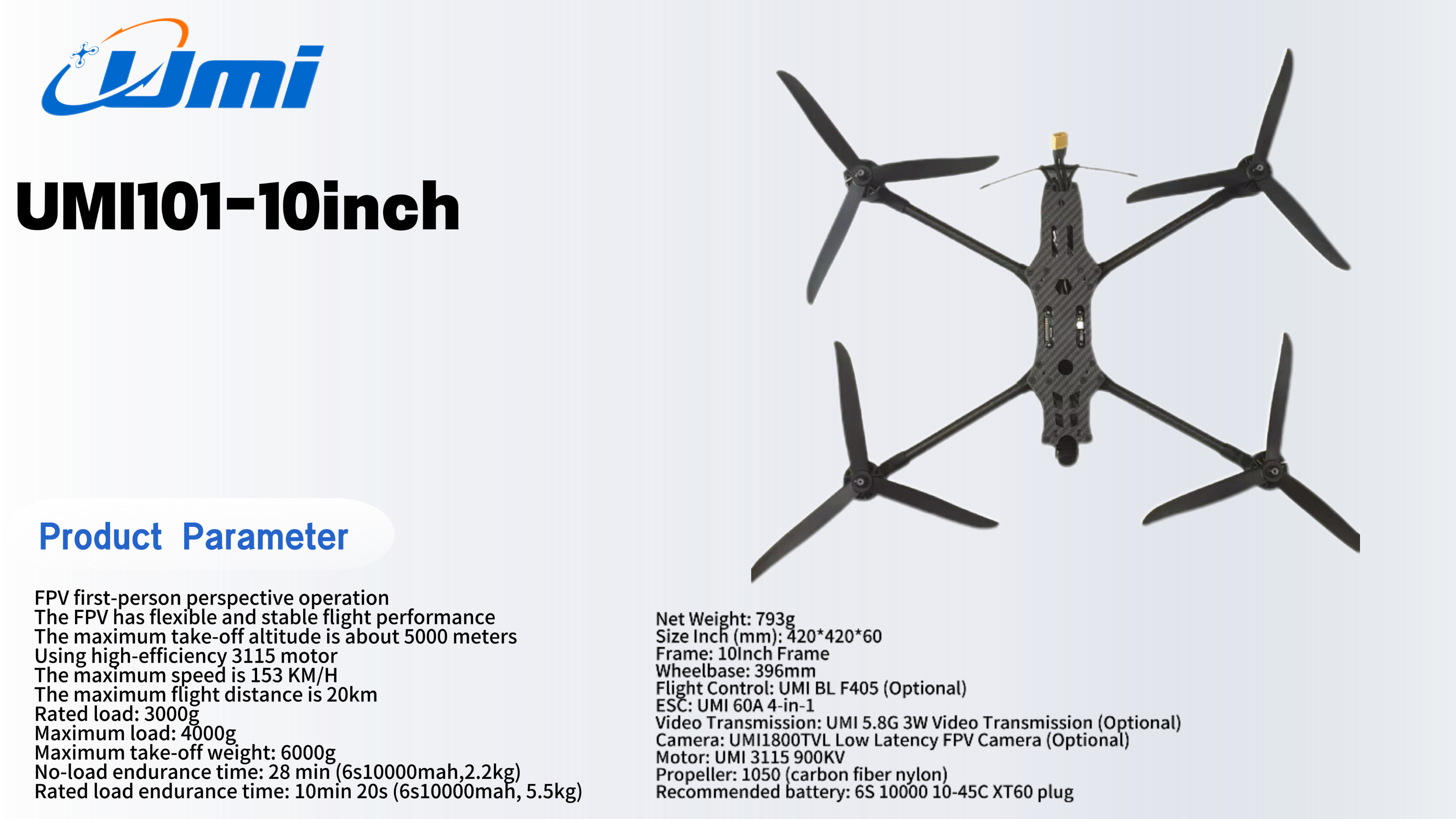 UMI101 10 Inch FPV Drone