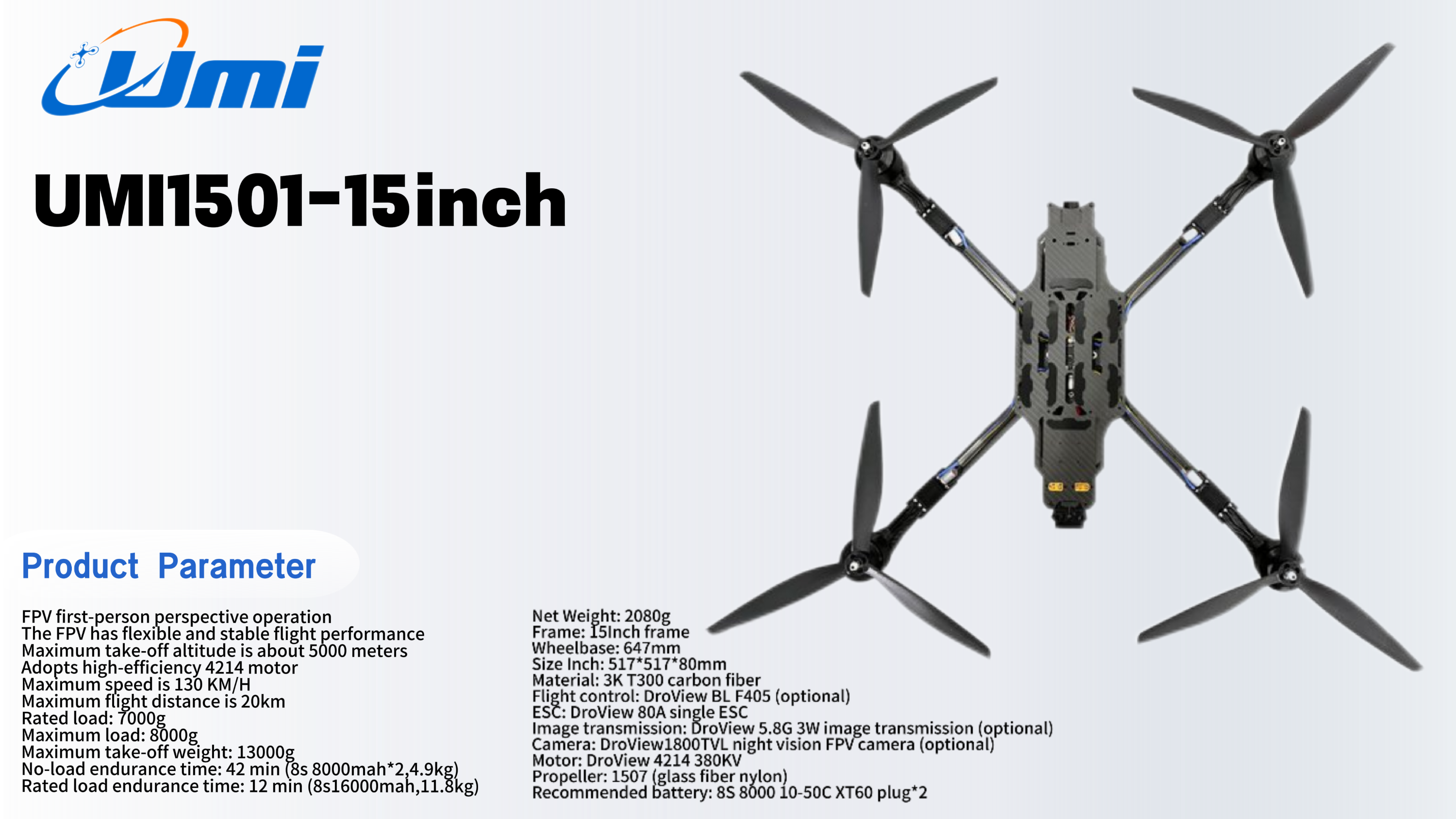 UMI1501 15 Inch FPV Drone